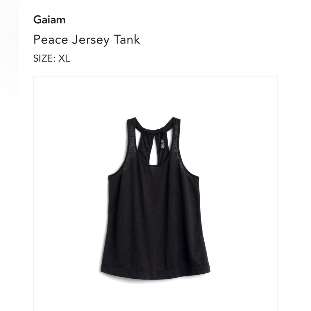 XL black tank top